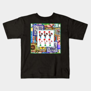 Portuguese Folk Art Kids T-Shirt